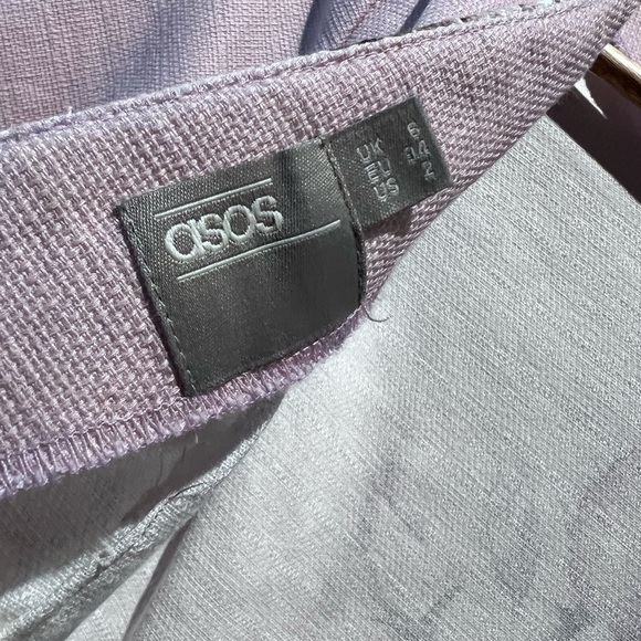 ASOS Petite Floral Sheath Dress V Back Purple Size US 2 XS - Picture 13 of 13